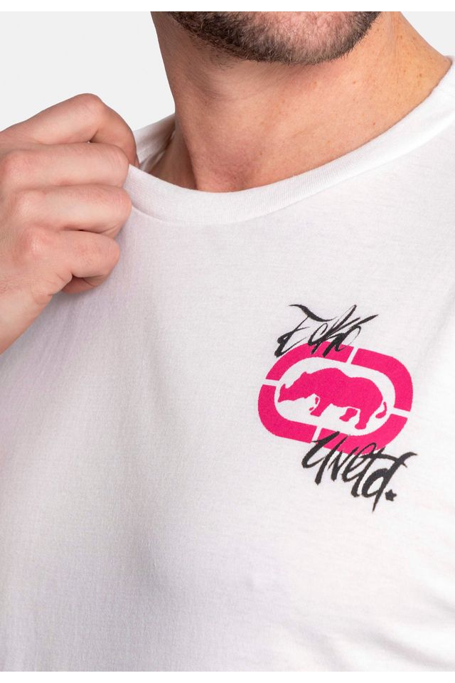 Camiseta-Ecko-Estampada-Branca