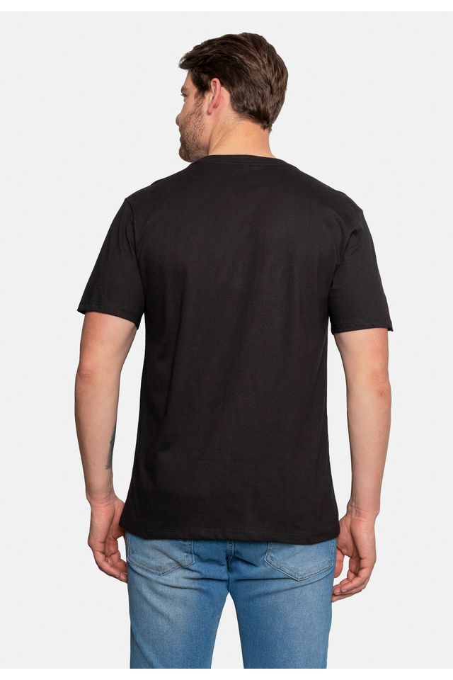 Camiseta-Ecko-Estampada-Preta