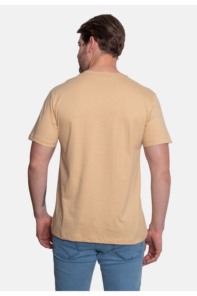 Camiseta-Ecko-Estampada-Bege