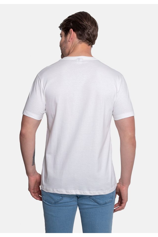Camiseta-Ecko-Estampada-Branca