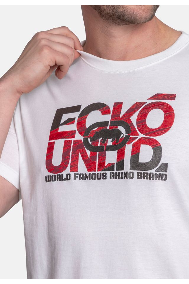 Camiseta-Ecko-Estampada-Branca