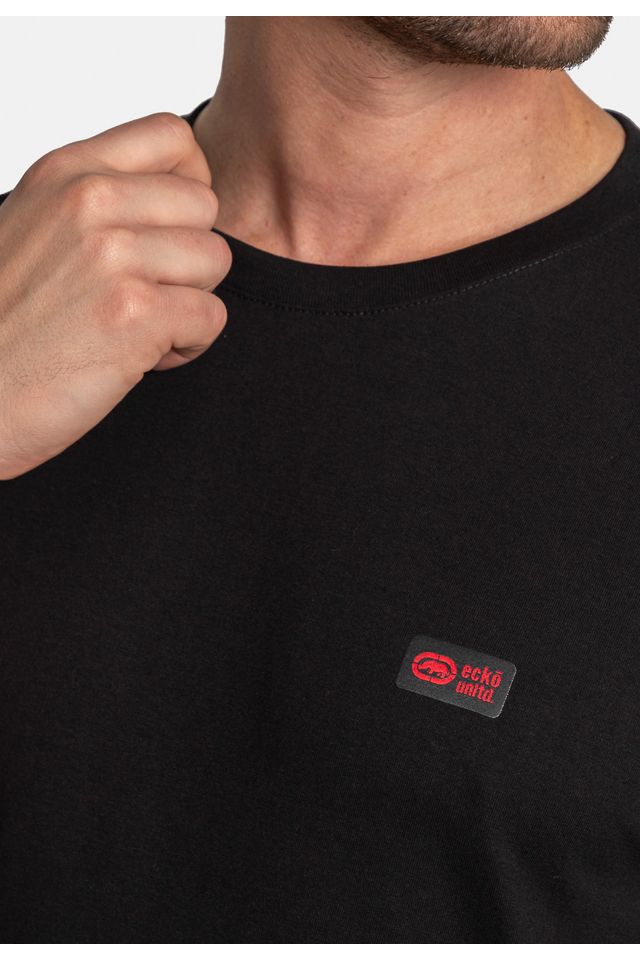 Camiseta-Ecko-Estampada-Preta