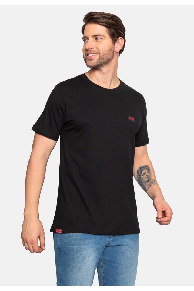 Camiseta-Ecko-Estampada-Preta