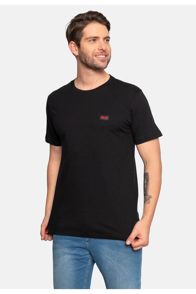 Camiseta-Ecko-Estampada-Preta
