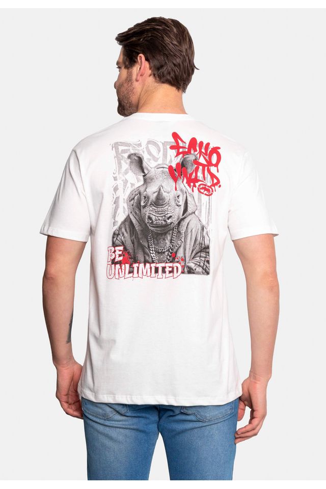Camiseta-Ecko-Estampada-Branca