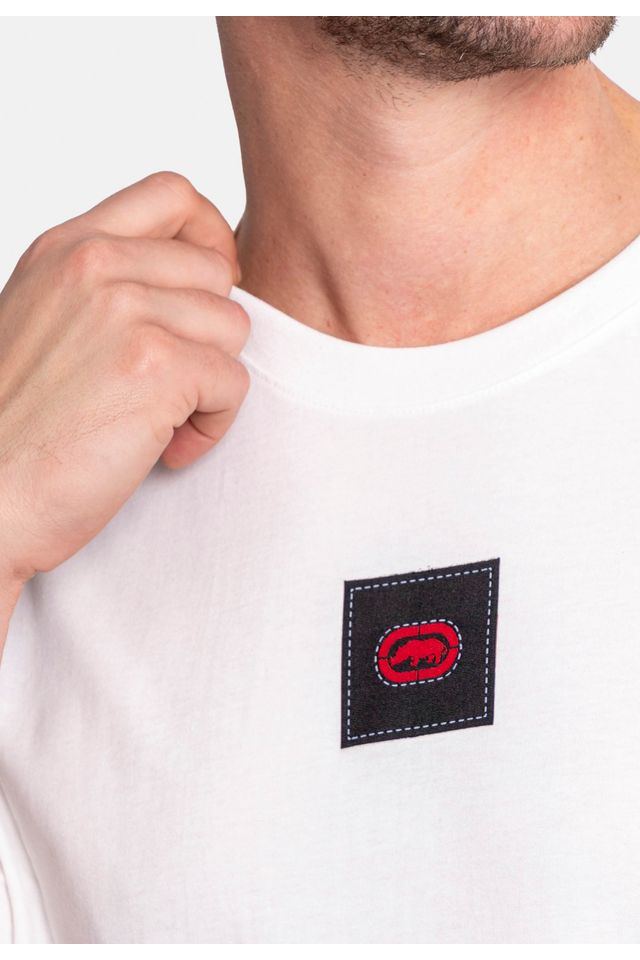 Camiseta-Ecko-Estampada-Branca