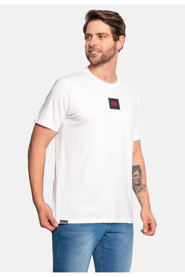 Camiseta-Ecko-Estampada-Branca