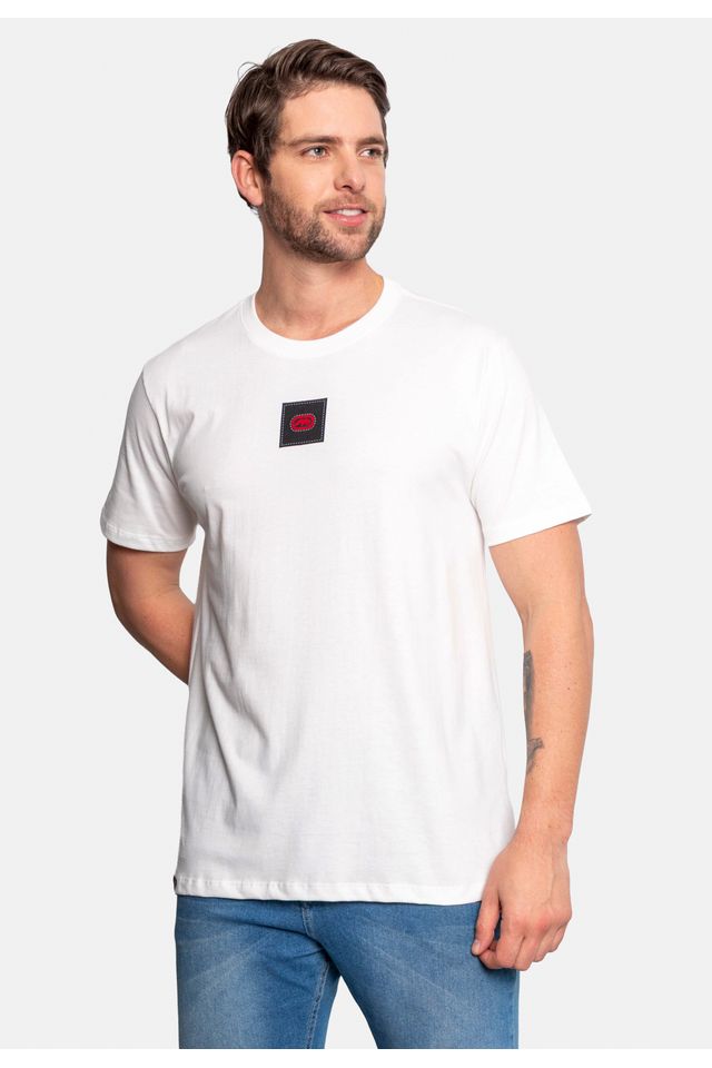 Camiseta-Ecko-Estampada-Branca