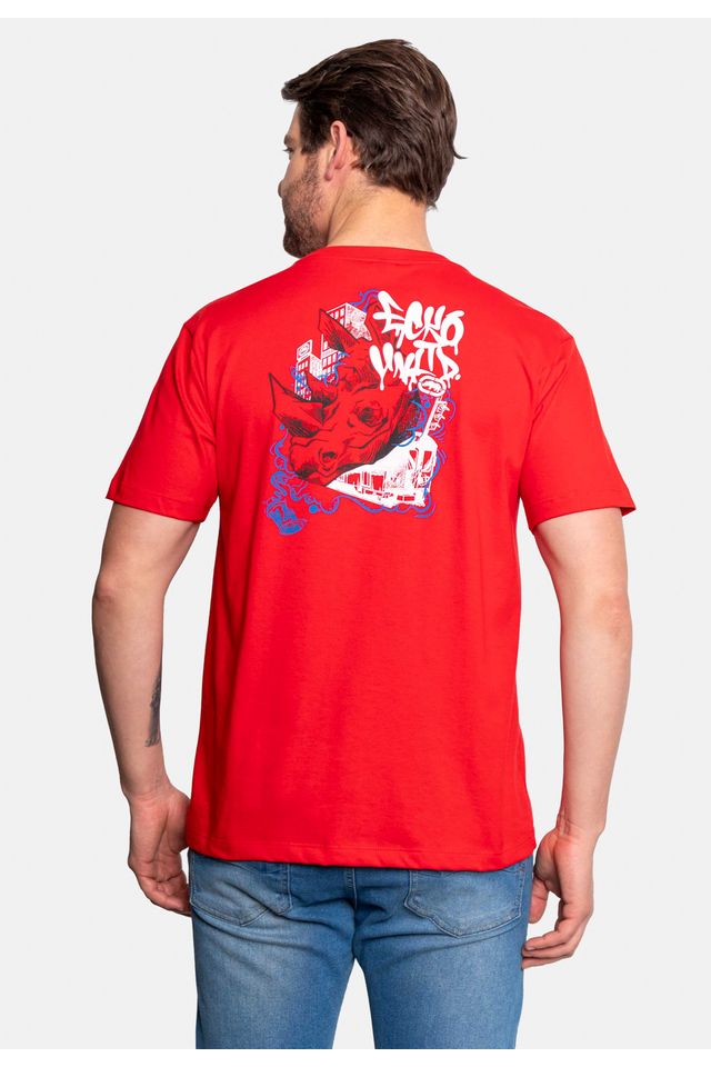 Camiseta-Ecko-Estampada-Vermelha