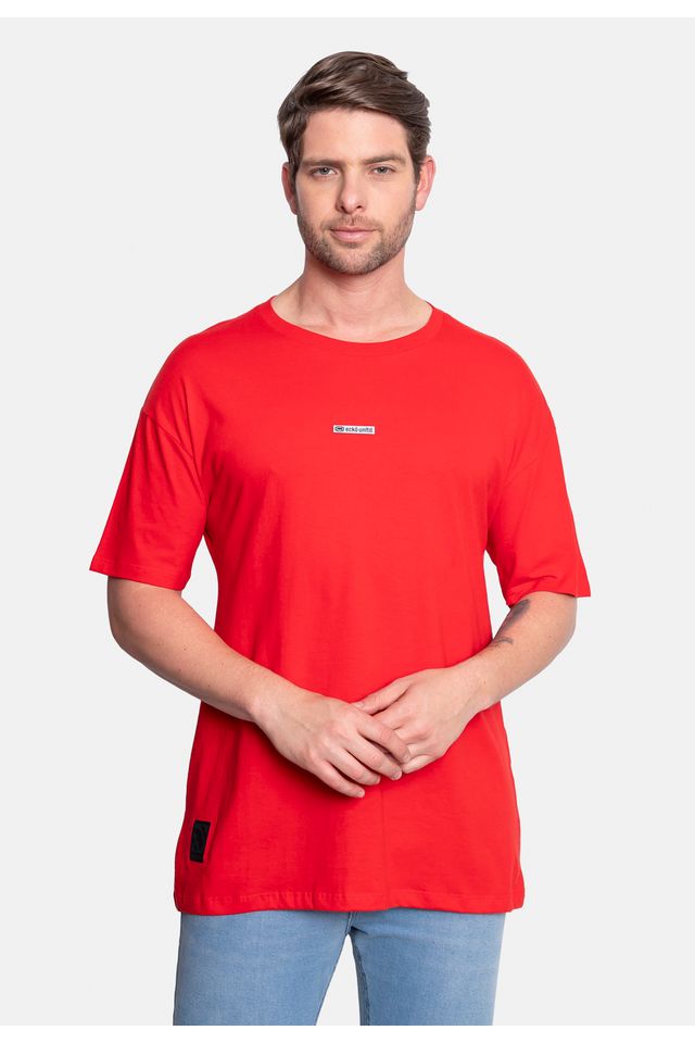 Camiseta-Ecko-Oversize-Vermelha Camiseta-Ecko-Oversize-Vermelha