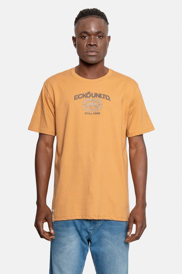 Camiseta-Ecko-Masculina-Point-Bege