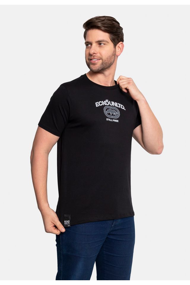 Camiseta-Ecko-Masculina-Point-Preta