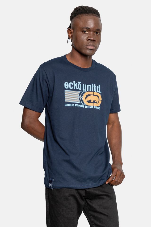 Camiseta-Ecko-Masculina-Liness-Marinho