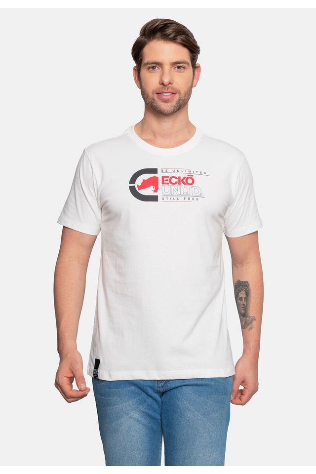 Camiseta-Ecko-Masculina-LogoNew-Branca