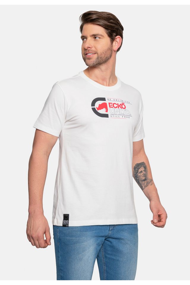 Camiseta-Ecko-Masculina-LogoNew-Branca