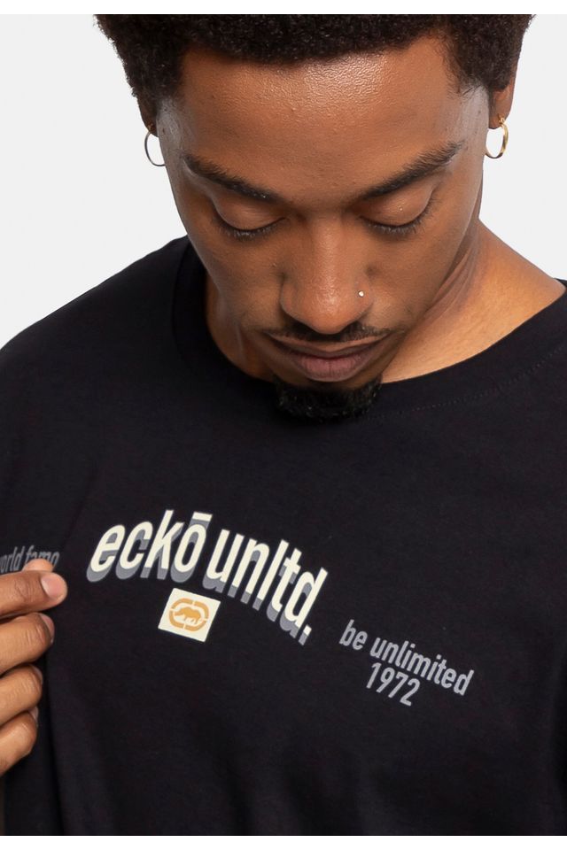 Camiseta-Ecko-Masculina-Minimals-Preta