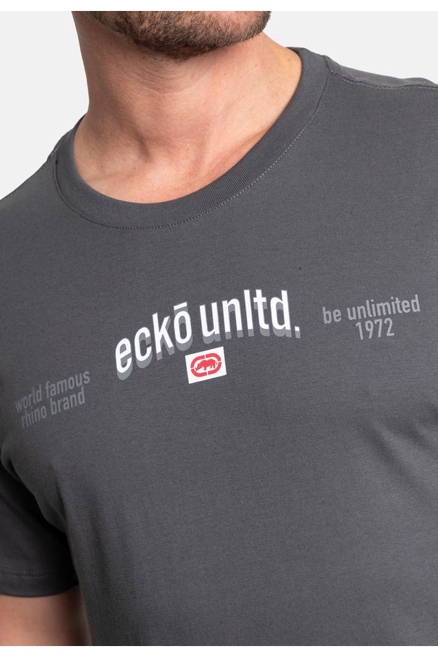 Camiseta-Ecko-Masculina-Minimals-Cinza