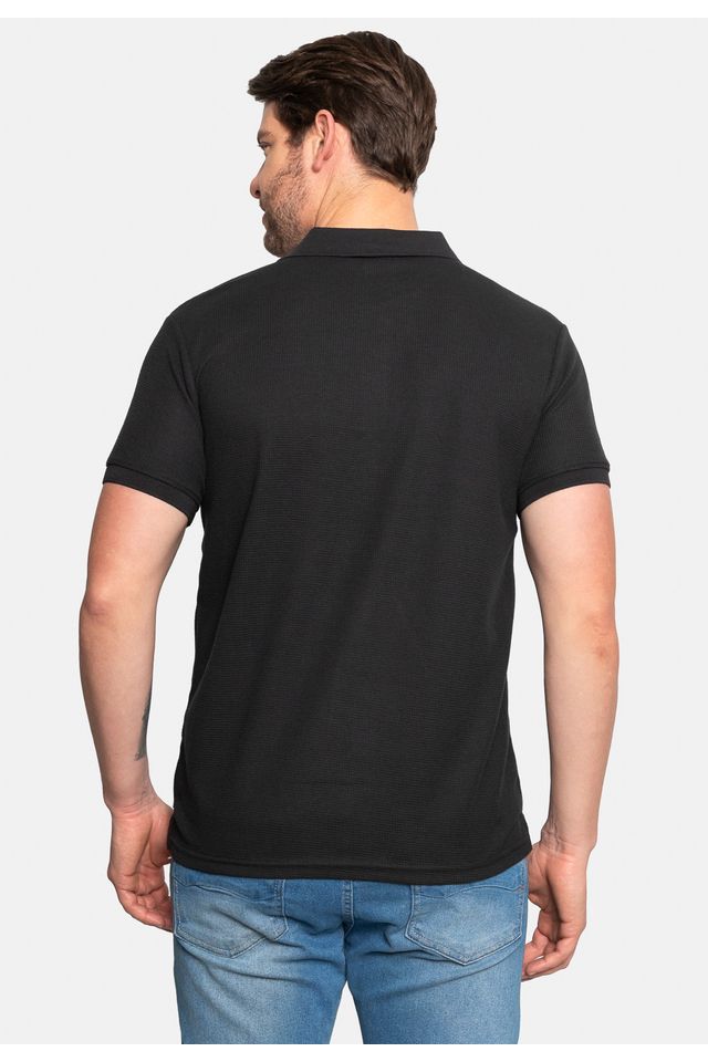 Camisa-Polo-Fatal-Piquet-Preta