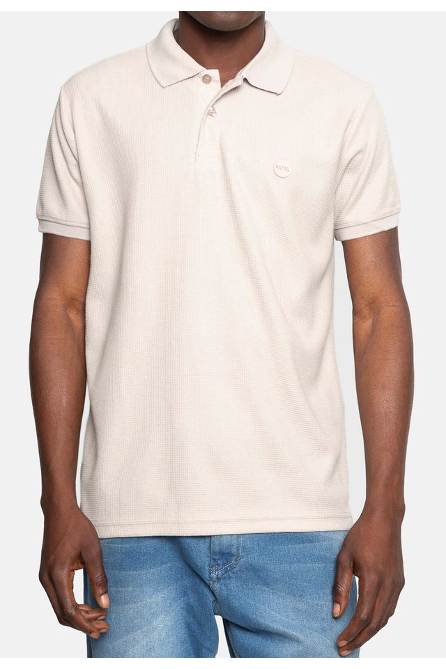 Camisa-Polo-Fatal-Piquet-Areia