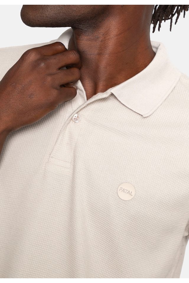 Camisa-Polo-Fatal-Piquet-Areia