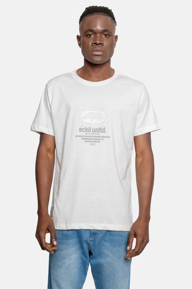 Camiseta-Ecko-Estampada-Branca