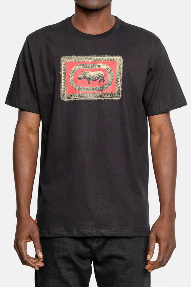 Camiseta-Ecko-Masculina-Vintage-Label-Preta