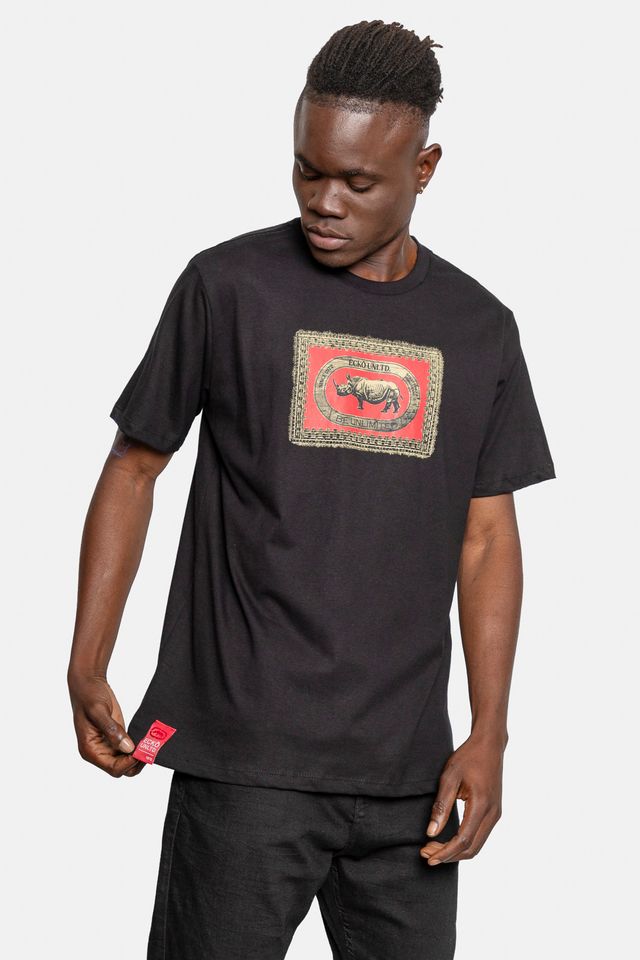 Camiseta-Ecko-Masculina-Vintage-Label-Preta