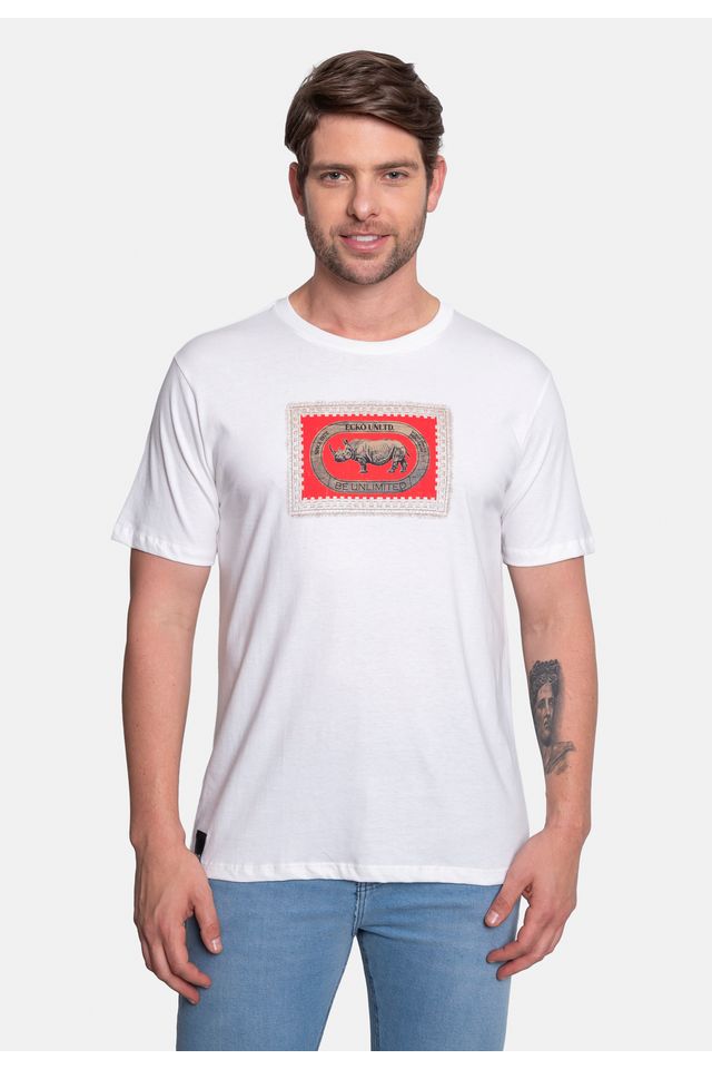 Camiseta-Ecko-Estampada-Branca Camiseta-Ecko-Estampada-Branca
