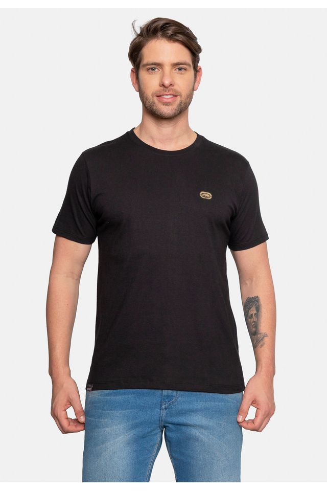 Camiseta-Ecko-Estampada-Preta