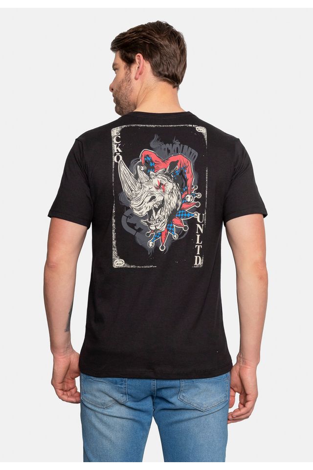 Camiseta-Ecko-Estampada-Preta