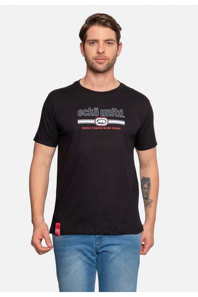 Camiseta-Ecko-Estampada-Preta Camiseta-Ecko-Estampada-Preta