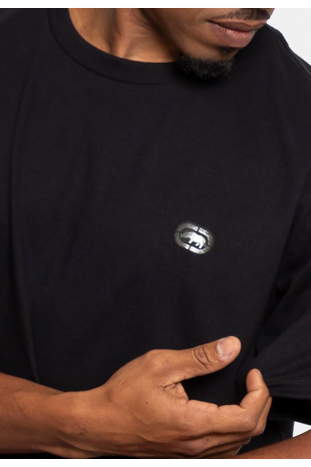 Camiseta-Ecko-Estampada-Preta
