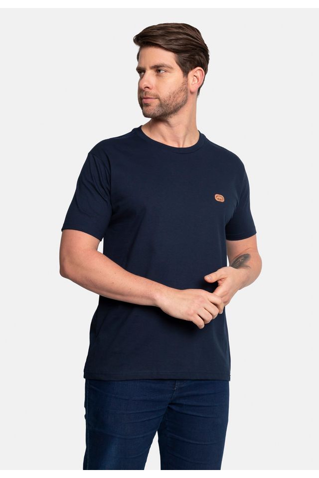 Camiseta-Ecko-Estampada-Azul-Marinho