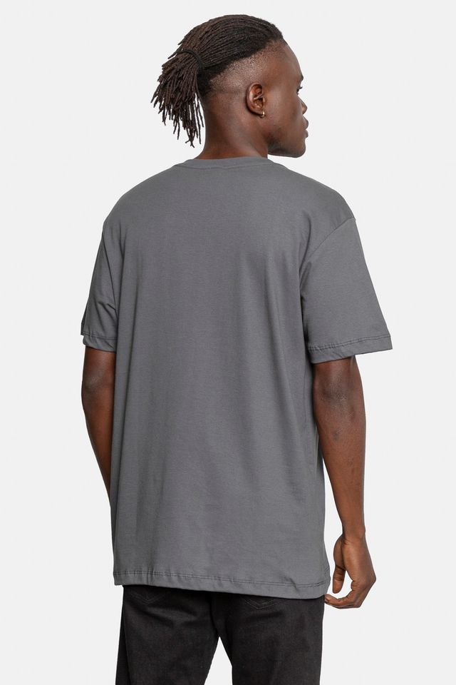 Camiseta-Ecko-Estampada-Cinza