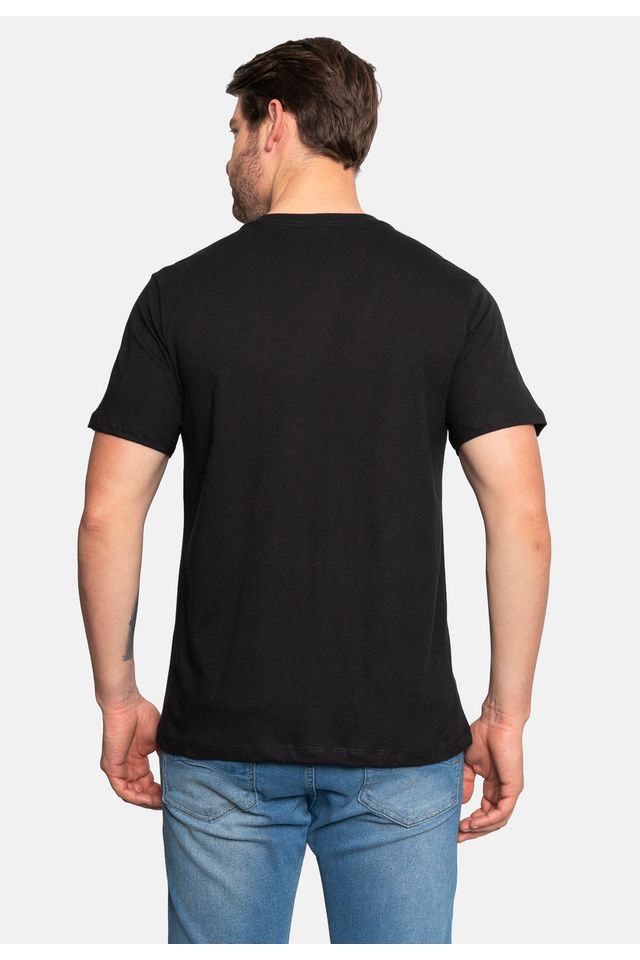 Camiseta-Ecko-Estampada-Preta