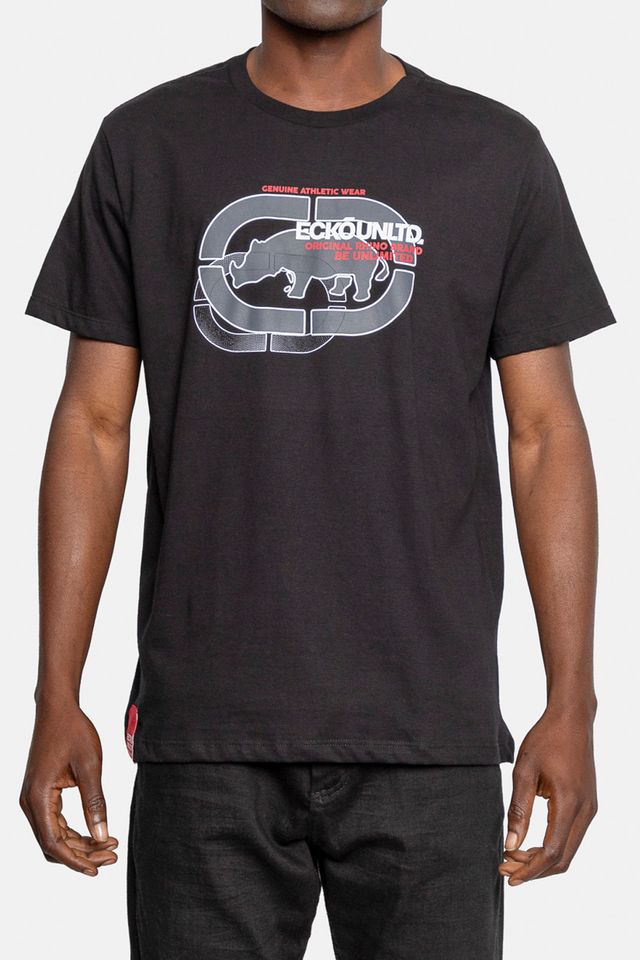 Camiseta-Ecko-Estampada-Preta