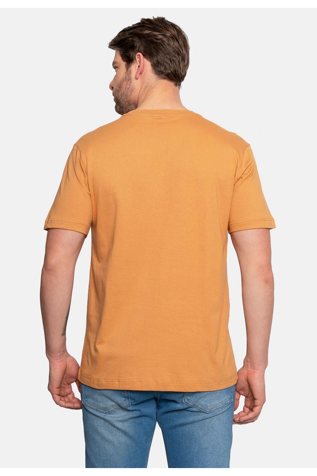 Camiseta-Ecko-Estampada-Bege