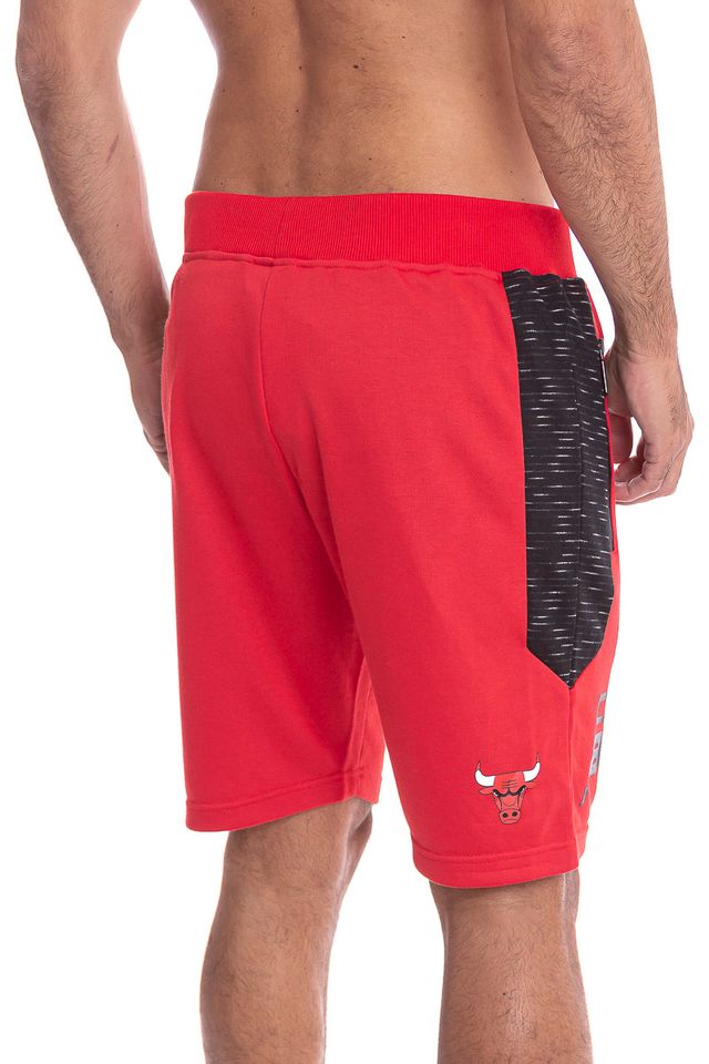 Bermuda-NBA-Moletom-Chicago-Bulls-Vermelha