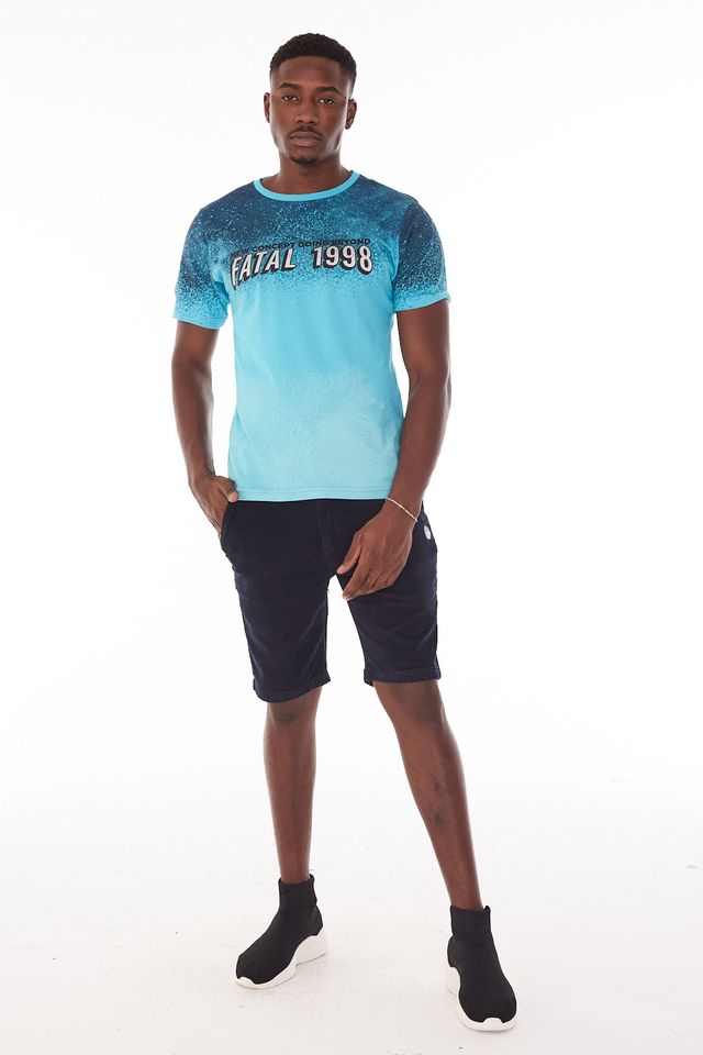 Bermuda-Fatal-Walk-Veludo-Azul-Marinho