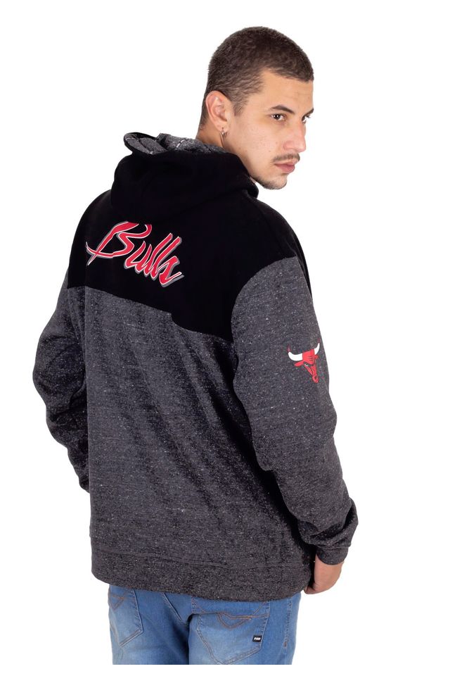 Moletom-NBA-Plus-Size-Fechado-Com-Capuz-Chicago-Bulls-Preto
