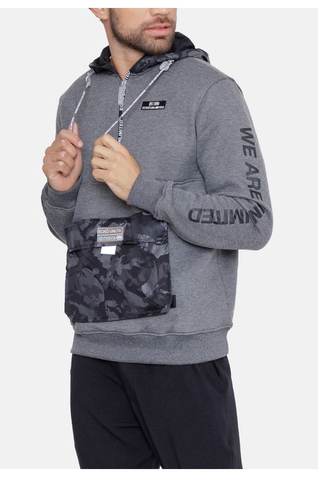 Moletom-Ecko-Fechado-Com-Capuz-Bolso-Frontal-Cinza-Mescla