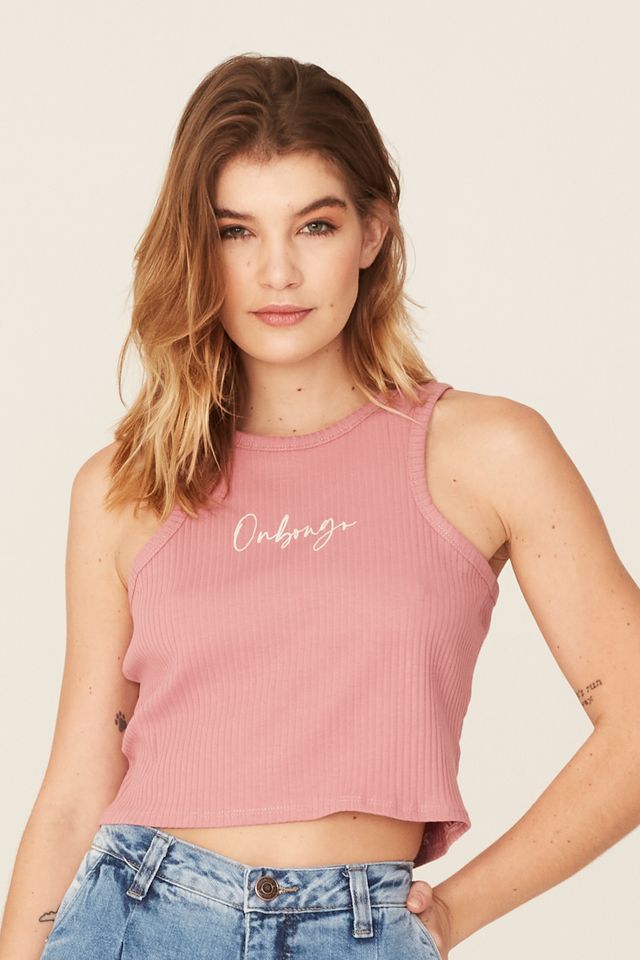 Regata-Onbongo-Feminina-Estampada-Rose Regata-Onbongo-Feminina-Estampada-Rose