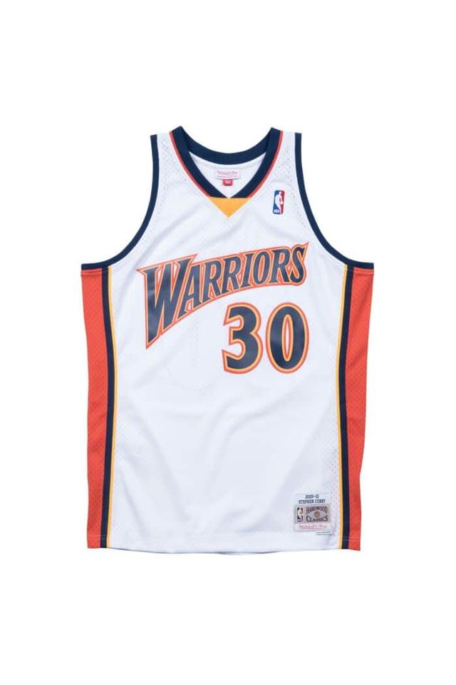 Regata-Mitchell---Ness-Swingman-Jersey-Golden-State-Warriors-2009-10-Stephen-Curry-Branca