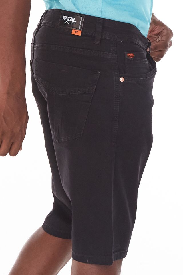 Bermuda-Fatal-Sarja-Color-Slim-Preta