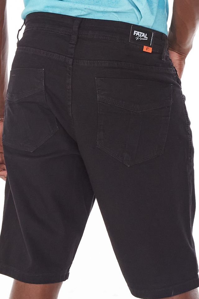 Bermuda-Fatal-Sarja-Color-Slim-Preta