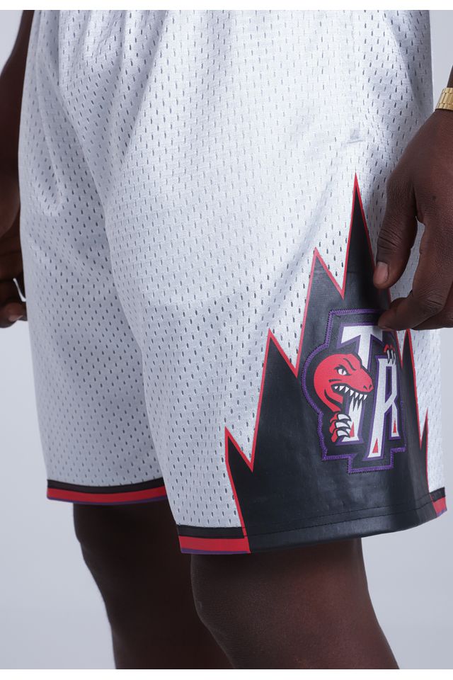 Shorts-Mitchell---Ness-Swingman-Toronto-Raptors-Cinza-Metalico