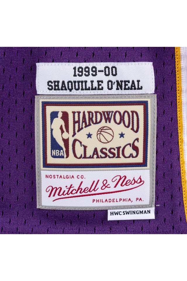 Regata-Mitchell---Ness-Swingman-Jersey-Los-Angeles-Lakers-1999-2000-Shaquille-O-Neal-Roxa