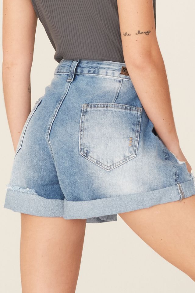 Shorts-Onbongo-Feminino-Jeans-Azul