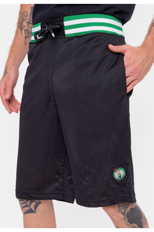 Bermuda-NBA-Sintetica-Team-Logo-Boston-Celtics-Preta