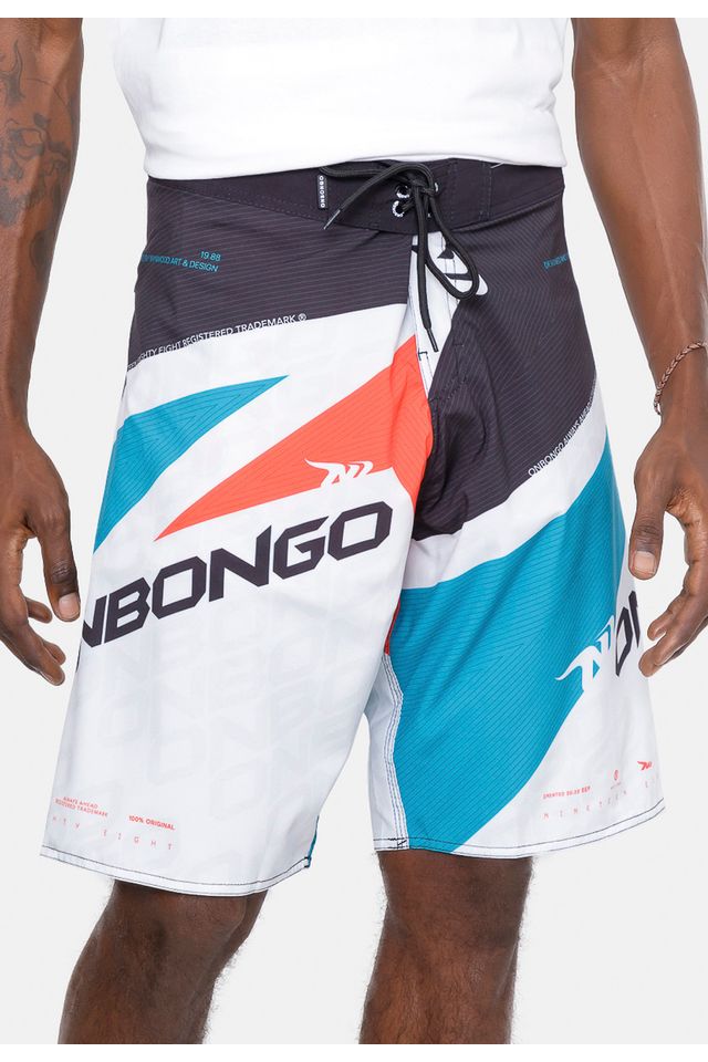 Boardshort-Onbongo-Lord-Preto-Com-Azul